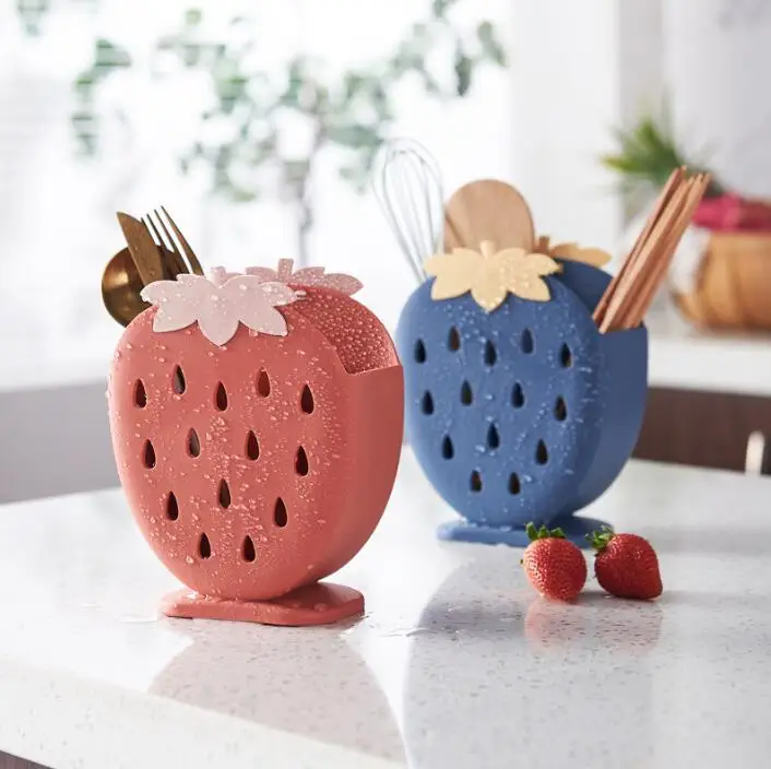 Kawaii Strawberry Utensil Holder - Limited Edition  Strawberry kitchen,  Cute strawberry, Cute kitchen