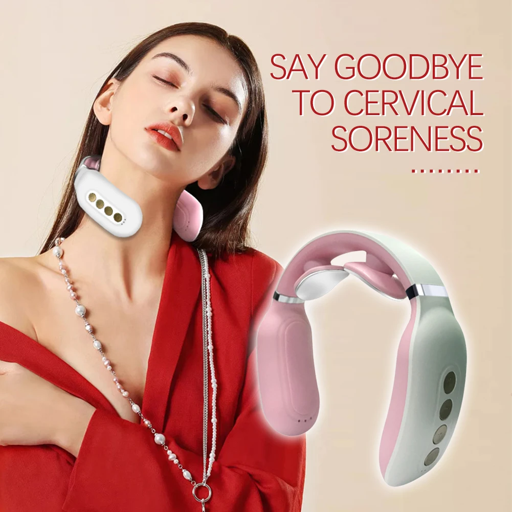 Smart Electric Neck and Shoulder Massager Pain Relief Tool Health Care Relaxation Cervical Vertebra Physiotherapy Health Care