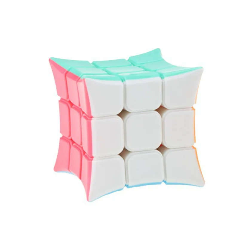 New YJ Candy Macaron Color 3x3x3 Magic Cube Stickerless Smooth Speed Puzzle Twist Cube For Kids Education Toys Gift