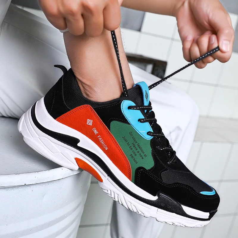 

Autumn And Winter New Style Hot Selling Color Candy-Colored Bar Family Li Sports Trendy Shoes Dad Casual Sports Running Casual S