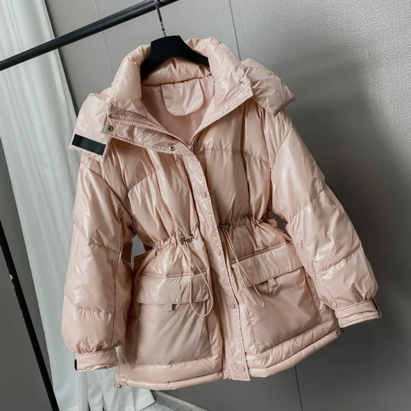 2020 New Fashion Short Glossy Down Jacket Women