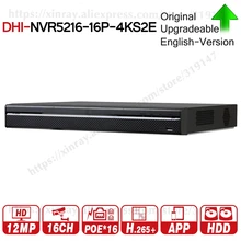 Dahua Pro 16CH NVR NVR5216-16P-4KS2E с 16CH PoE портом поддержка двухстороннего разговора e-POE 800M MAX сетевой видеорегистратор для системы