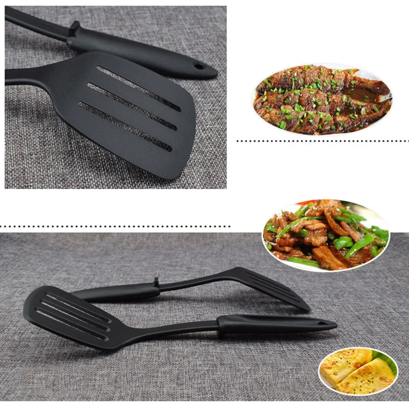 Силиконовый кухонный лопатка с прорезью кухонные инструменты для жарки яиц рыбы