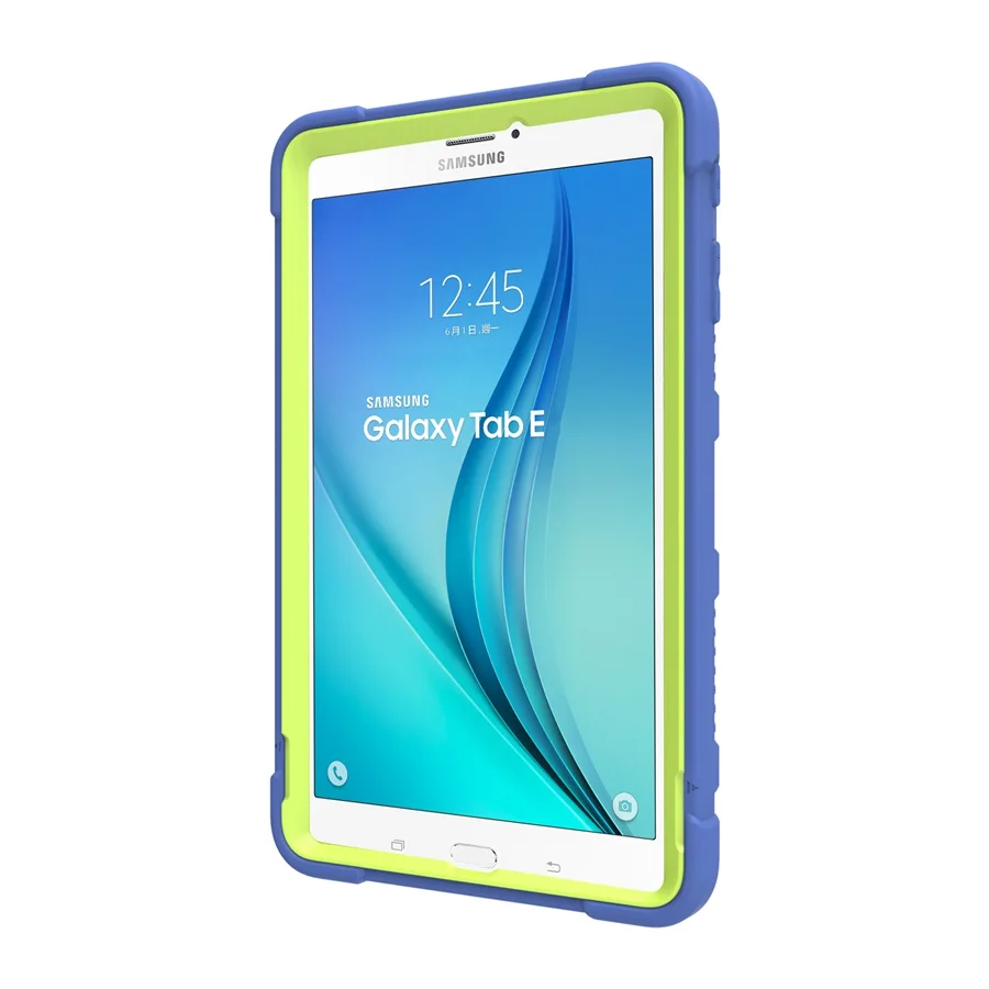 Прочная гибридная Защита Чехол для Samsung Galaxy Tab E 9,6 SM-T560 T561 ударопоглощающий Силикон+ PC чехол с подставкой+ пленка+ ручка