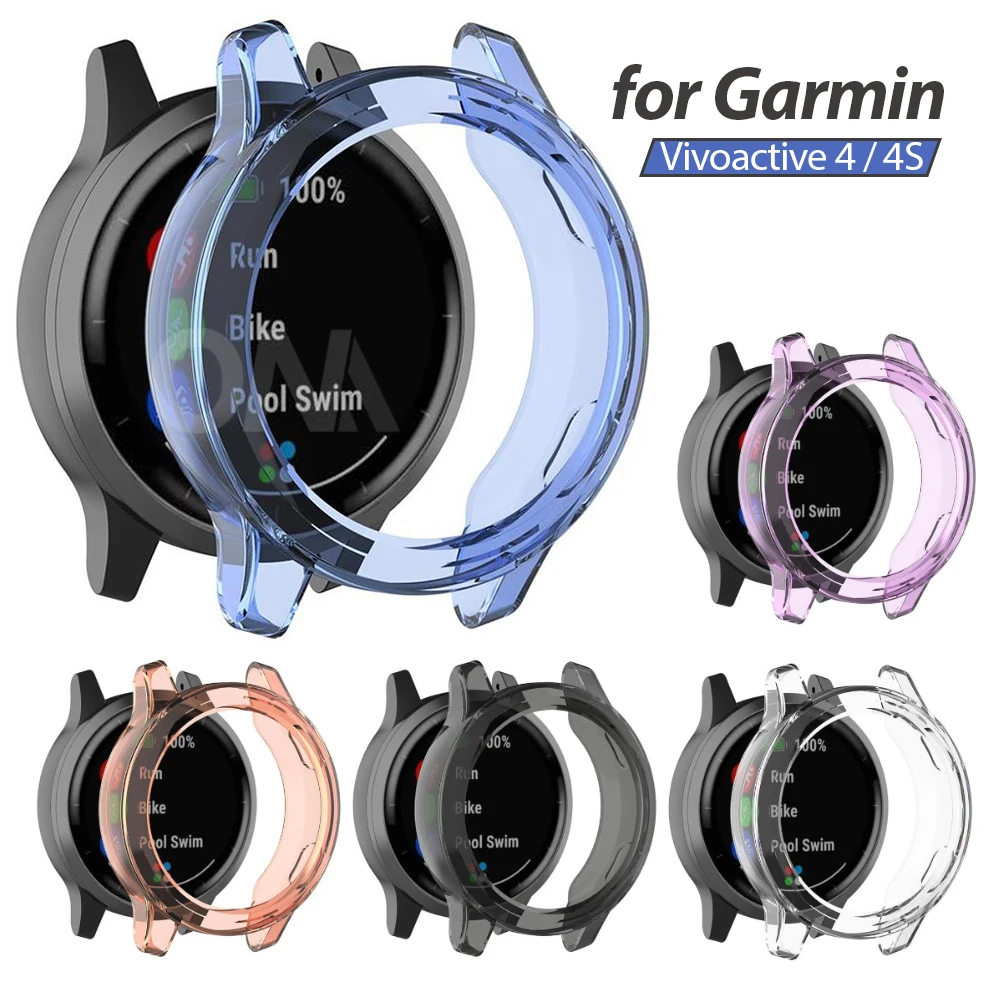 Защитный чехол для Garmin Vivoactive 4 4S высококачественный из ТПУ тонкий Чехол бампер