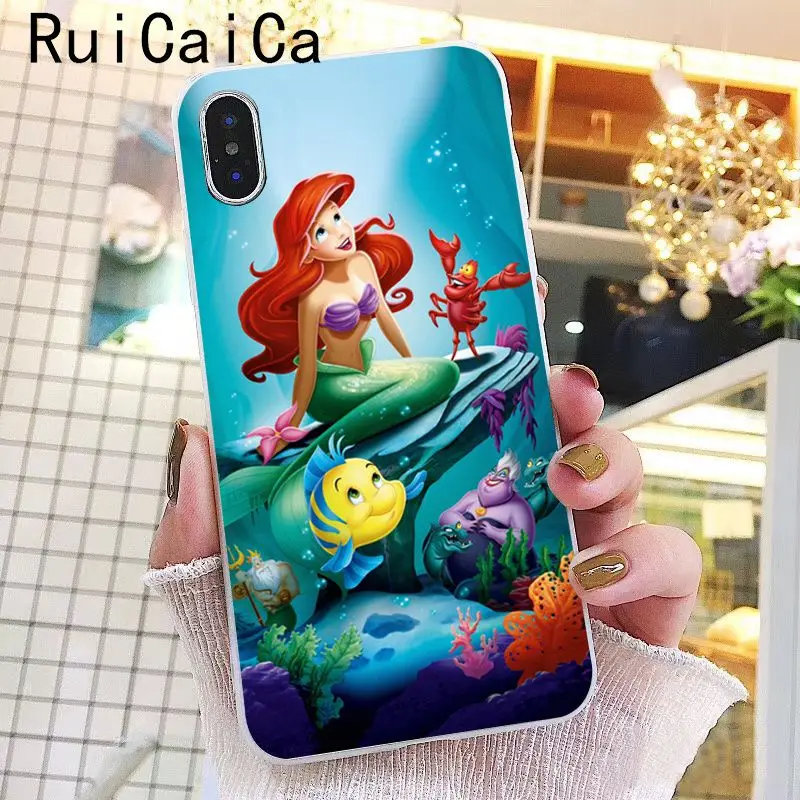 Ruicaica Принцесса Ариэль маленькая Русалка Новинка чехол для телефона Fundas чехол для iPhone 6S 6plus 7 7plus 8 8Plus X Xs MAX 5 5S XR 10 - Цвет: A8