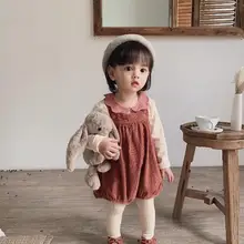 Новое поступление, для девочек-тоддлеров вельветовые комбинезоны осенние модные шорты для девочек от 0 до 5 лет, PX856