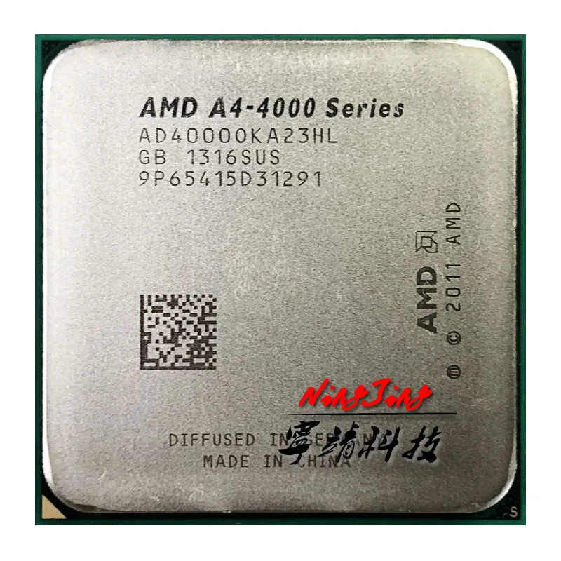 AMD A4-Series A4 4000 3 0 GHz двухъядерный двухпоточный процессор AD4000OKA23HL Socket FM2 10 шт./лот |