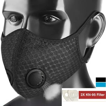 

Hot Washable PM2.5 Mask Anti-fog Mask Filter Reusable Mask With Valve Activated Filter Respirator Mouth-muffle