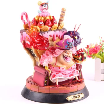 

One Piece Big Mom Charlotte Linlin GK Statue Shanks WhiteBeard Edward Newgate Action Figure Anime PVC Collectible Model Toys