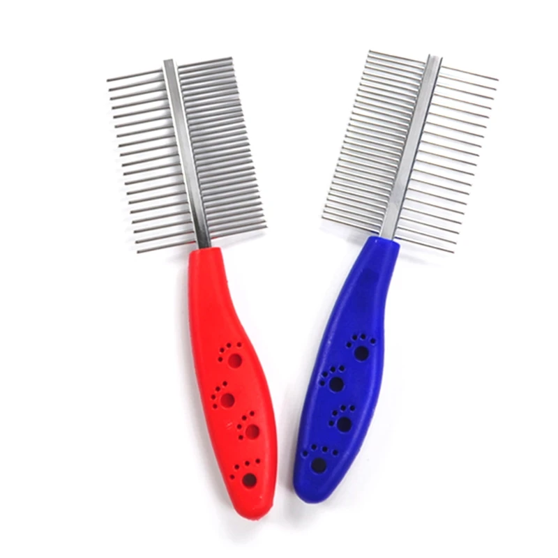 Pet Grooming Comb Double Sided Stainless Steel Professional Combs for