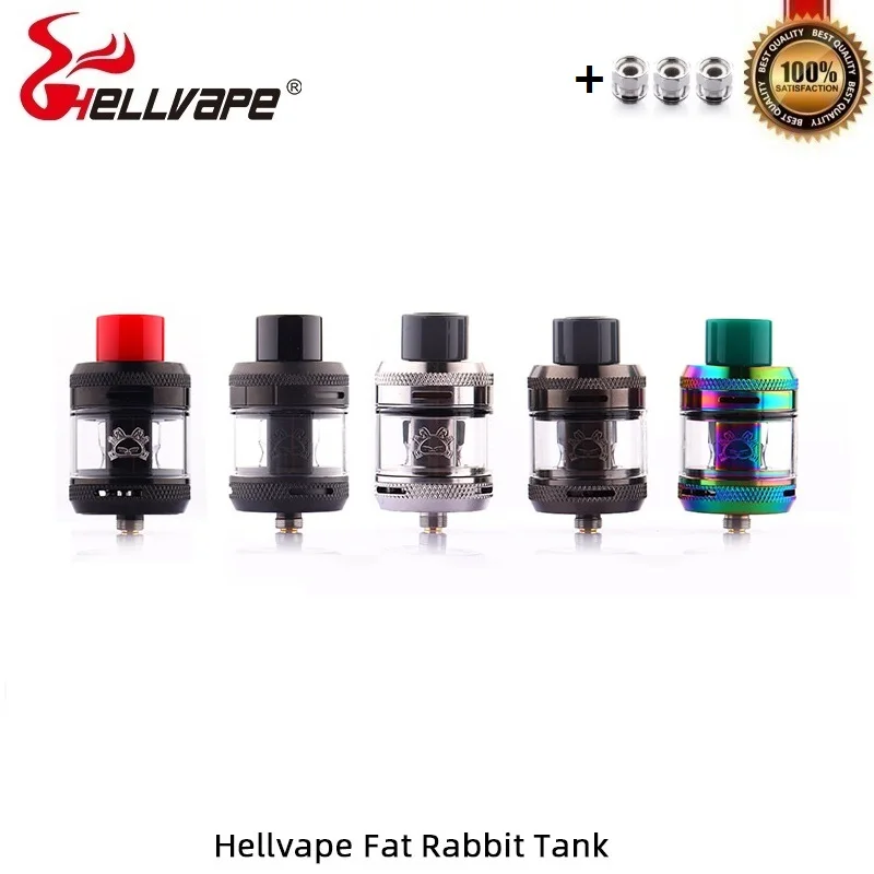 Предварительный заказ атомайзера Hellvape Fat Rabbit Sub Ohm бак 28 мм для вейпа цветной