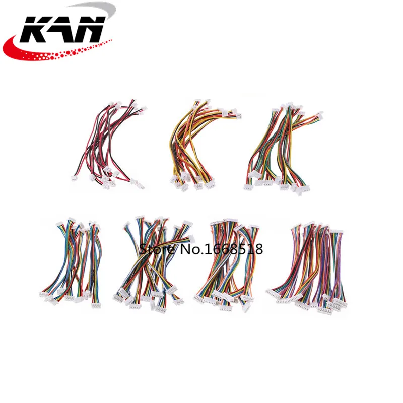 mini micro JST 1.25 2/3/4/5/6/7/8/9/10/11/12 pin female plug connector with wire 1.25MM 10cm 15cm 20cm Single/double head wire connector terminals wire connector electrical connectors connector with cable electrical connector cable connector