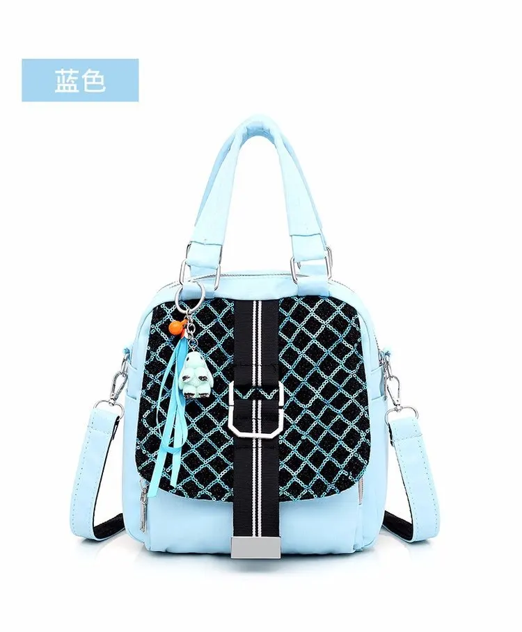 WOMEN'S Bag Students Shoulder Three-purpose Bag Shoulder Cross-body Hand Casual Sequin Bag Multi-functional 1800-14