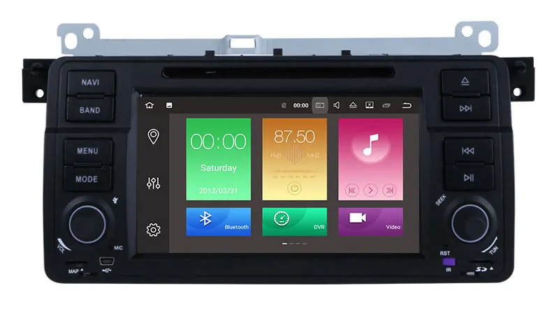 Perfect 9 Inch Android 9.0 Octa Cores One Din Car Radio Stereo System For BMW E46 M3 WIFI Radio GPS Bluetooth USB SD Multimedia Carplay 5