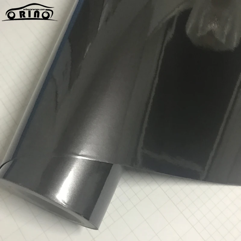 Grey Gloss Metalli Vinyl Sticker-4
