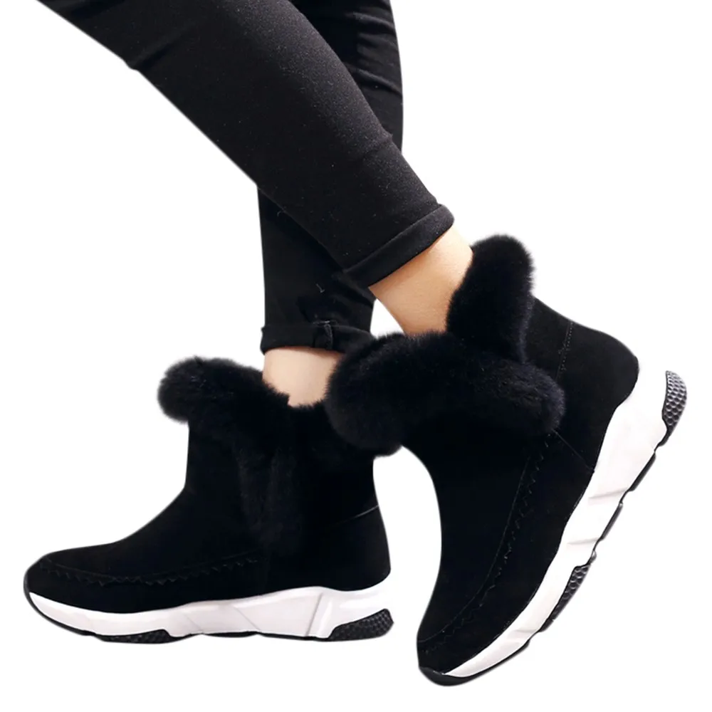 JAYCOSIN/качественные женские ботинки с круглым носком; эластичные ботильоны на толстом каблуке; обувь на плоской подошве; женские носки; ботинки; коллекция года; сезон зима