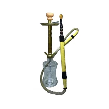 

PERA Luxurious Cafe Type Big Hookah Base Hookah Full Set with Stainless Screw Body and Leather Hookah Pipe H: 30" NARGILE SHISHA