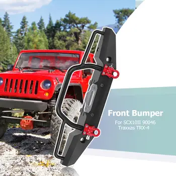 

Metal Front Rear Bumper for 1:10 RC Crawler Car Traxxas TRX-4 SCX10II 90046
