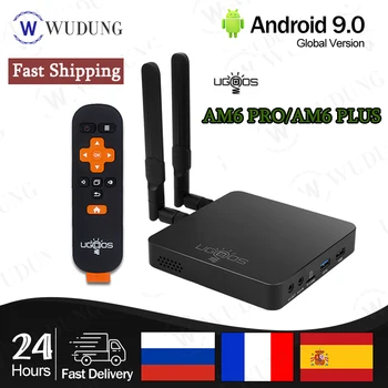 

UGOOS AM6 Plus AM6 Pro Android 9.0 TV Box 2.2GHz 4GB DDR4 RAM 32GB ROM 2.4G 5G WiFi 1000M LAN Bluetooth 4K Smart Set Top Box