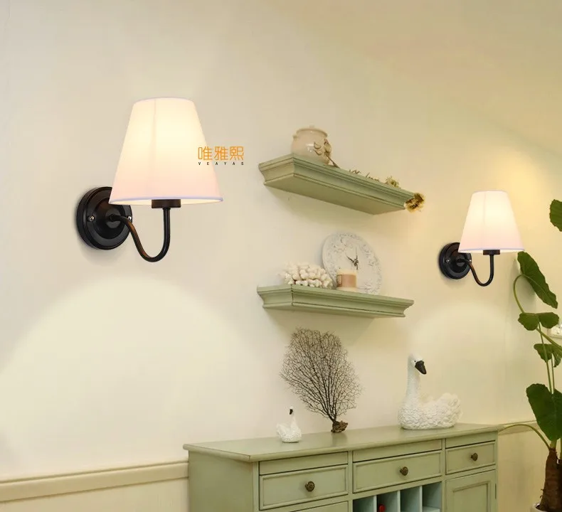 XC-6026 fabric lampshade wall lamp(24)_A