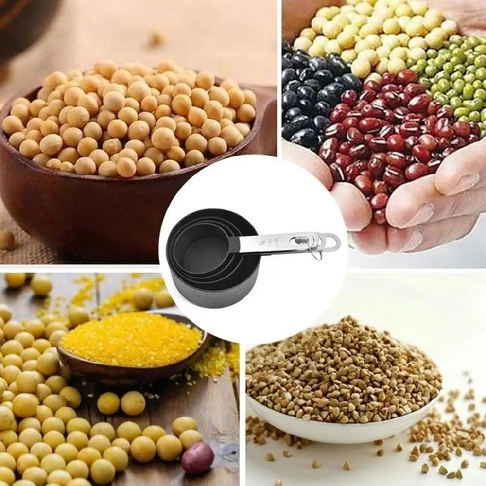 Практичный мерный стакан цветной гаджет для муки набор пластиковых ложек мерные