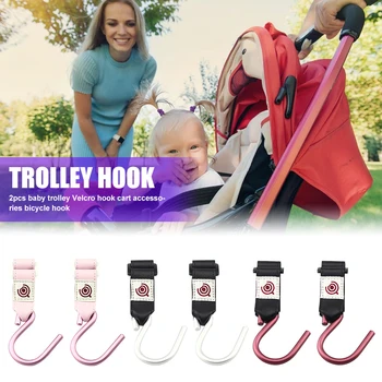 

2pcs Multifunction Baby Stroller Hooks Classic Hanger Hooks Nappy Bag Pram Hanging Hook Seat Accessaries Supplies Parts