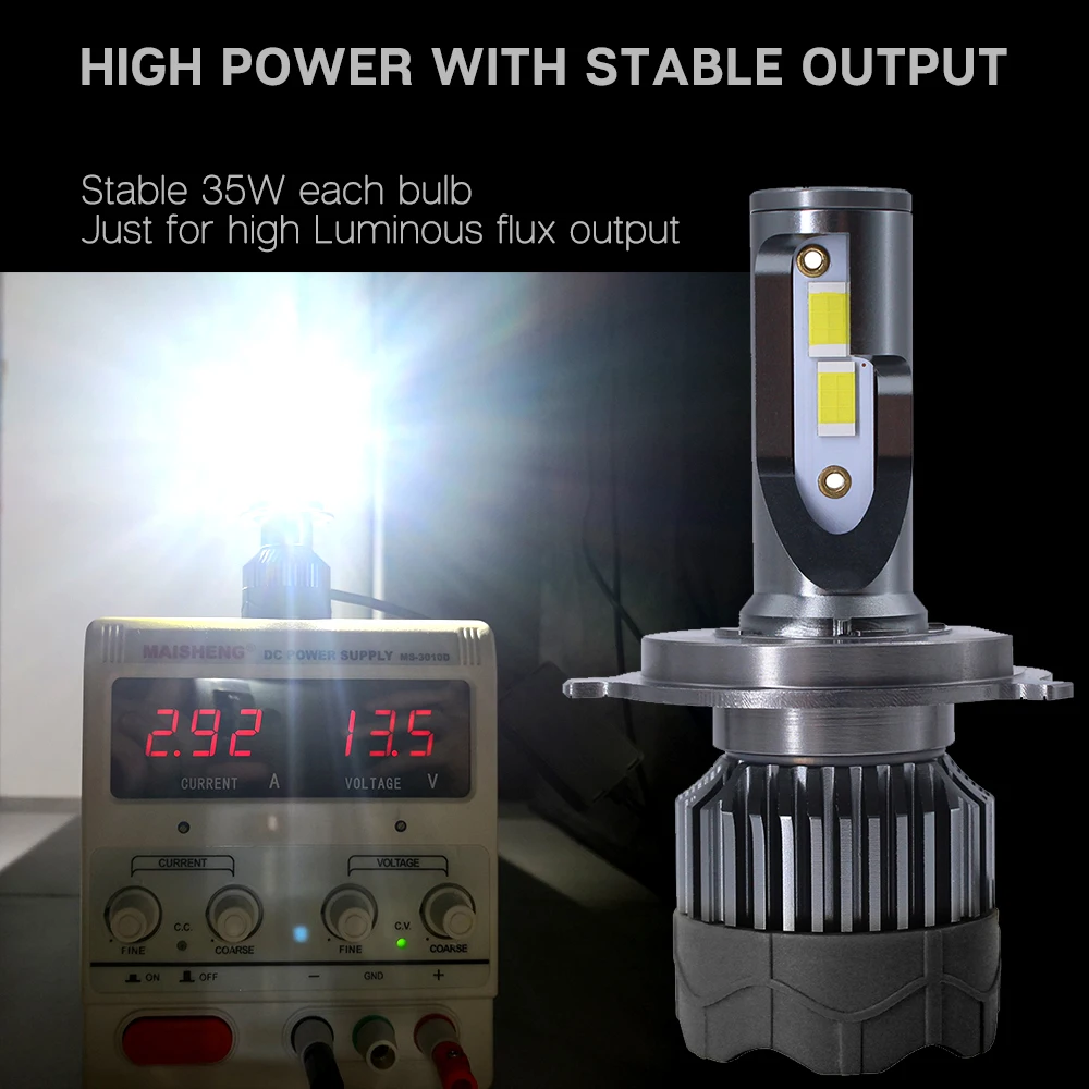 CNSUNNYLIGHT 70W Pair LED H7 H11 H8 Car Headlight 9005 9006 H4 High Low Bi-LED Bulbs H1 500% Brighter Auto Front Fog Lights 6000K (7)