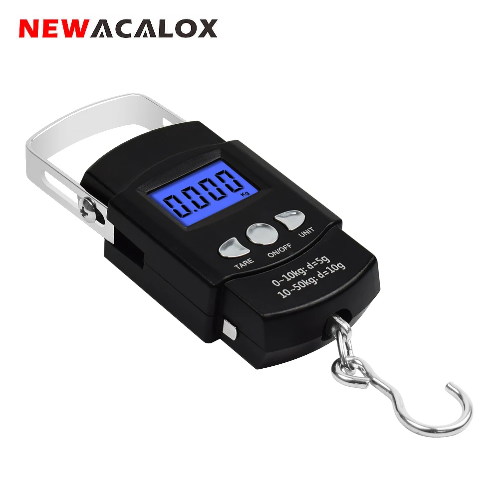 Весы для багажа NEWACALOX 50 кг/10 г с цифровым ЖК дисплеем|Весы| |