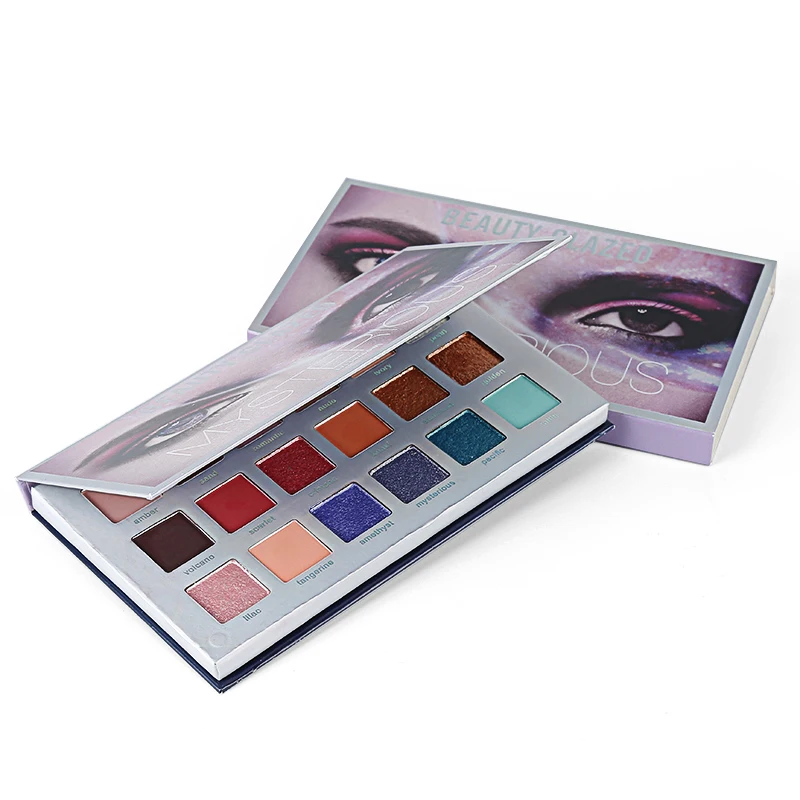 Красивые глазурованные 18 цветов Тени для век Палитра матовые мерцающие тени для век mercury retrograde beauty eye shadow makeup pallete TSLM1