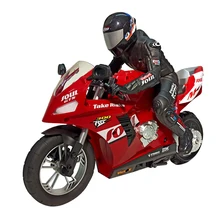 RC Moto HC-802 di Auto-Bilanciamento 6 Assi Di Giroscopio Prodezza Moto Da Corsa di Plastica RTR Ad Alta Velocità di 20km/h 360 gradi Drift