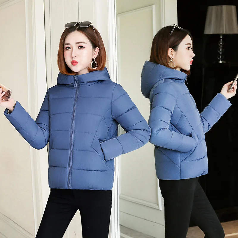 

2019 Winter New Style Cotton-padded Clothes Women's Short Thick down Coat Loose-Fit Students BF Cold down Jacket Cotton-padded C