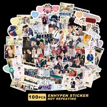 

Pre-sale 100Pcs/Set 2022 Kpop ENHYPEN Stickers New Album Team Stickers For Refrigerator Helmet DIY Gift Box Guitar Decal Fans