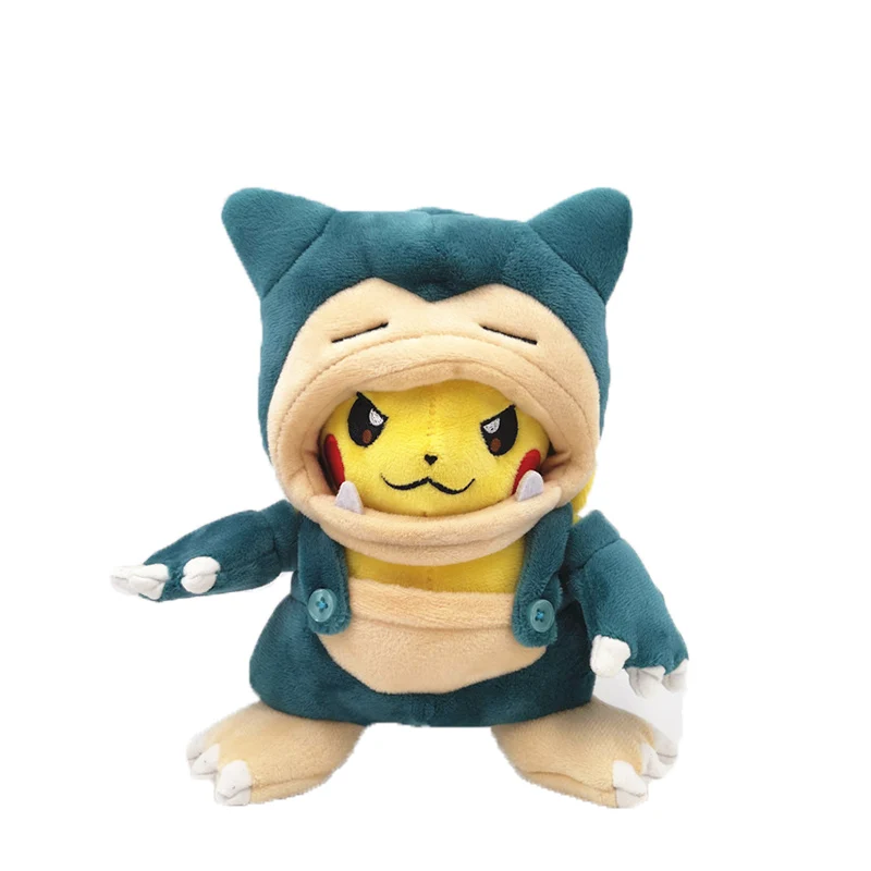 9 стилей Аниме Пикачу Косплей Hydreigon Tyranitar Charizard Ampharos плюшевые игрушки плюшевая кукла Peluche Рождественский подарок для детей - Цвет: Cosplay Snorlax