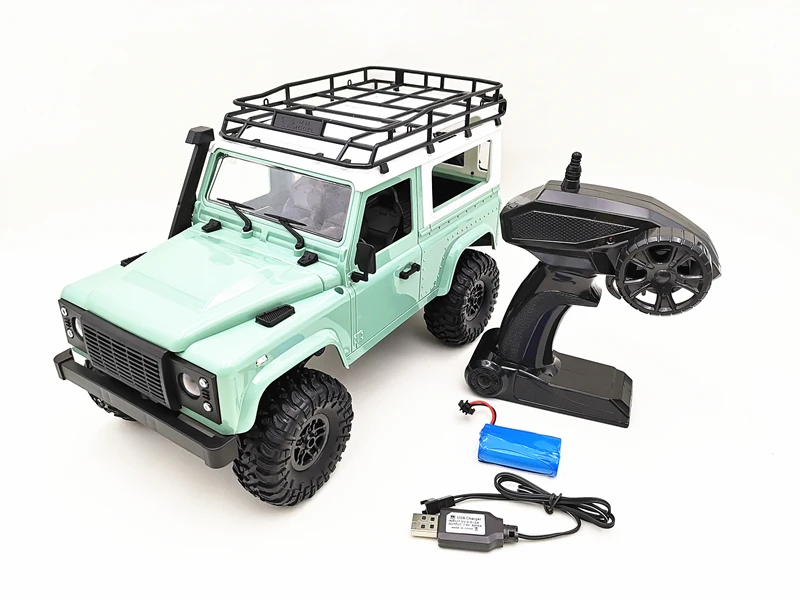 MN 90 модель D90 1:12 Радиоуправляемый гусеничный автомобиль 4WD 2,4G беспроводной пульт дистанционного управления для вождения грузовика Defender звукосниматель радиоуправляемая светодиодная машина игрушки - Цвет: MN-90 Green