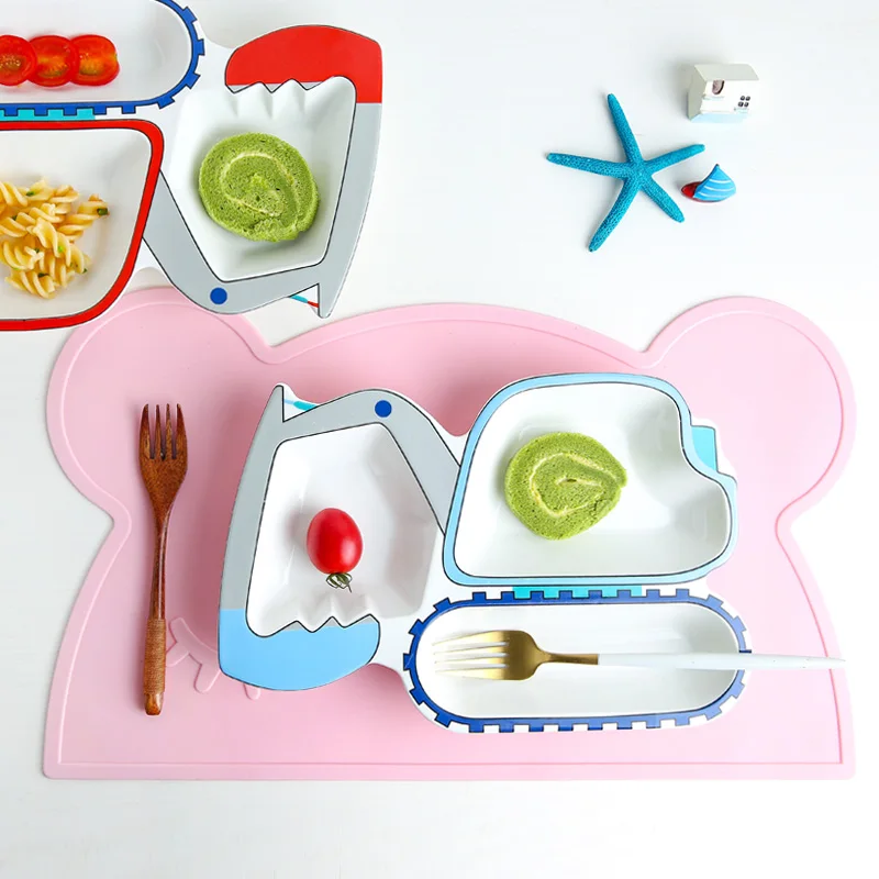  Rabbit Silicone Mats Pads Placemat Kids Table Napkins Coaster Dish Protector Stand Decoration Kitch