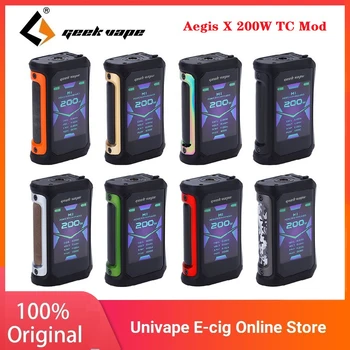 

NEW Original Geekvape Aegis X 200W TC Mod w/ AS2.0 Chipset & 2.4inch OLED Screen E-cig Mod Support 18650 Battery Vs Aegis Legend