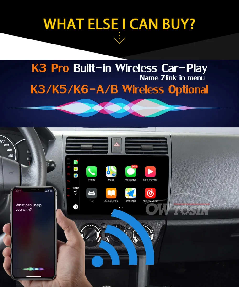 Sale Ownice 10.1" K1 K3 K5 K6 Android Car DVD Player For Suzuki Swift 2005-2018 GPS Radio Stereo 4G ADAS DSP CarPlay 360° Panoramic 33