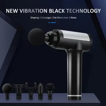 

New LCD Massage Gun Percussion Massager Muscle Relaxing Therapy Deep Tissue Fascia Gun With 5 Heads Fitness Training Equipment