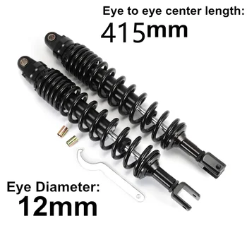 

Motorcycle Suspension Air Shock Absorber Accessory 415mm Rear Motor Motocross for Motorcycle ATV Quad Scooter