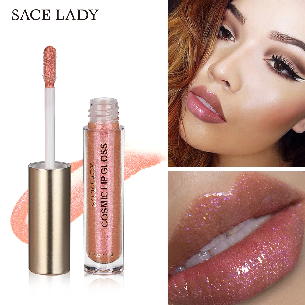 

Glitter Lipstick 4 Colors Sexy Liquid Makeup Moisturizer Shine Lip Gloss Pomade Shimmer Make Up Paint Brand Cosmetic