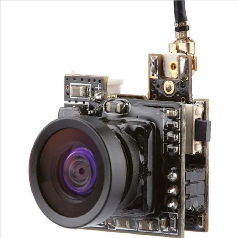 

Hot 1/4" CMOS FPV Camera 2.1 Lens M8 800 TVL NTSC/PAL FOV 150 Degree 40CH 25mw 5.8G Photography Transmission Integraded FPV Cam