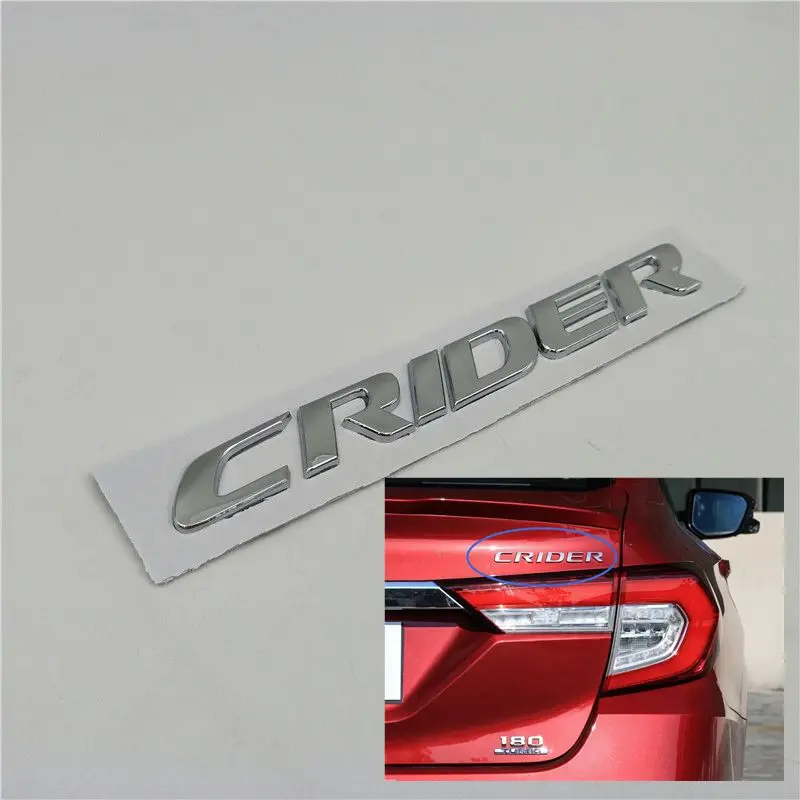 

For Honda Crider Rear Trunk Tail Emblem Logo Decals Chrome Letters Script