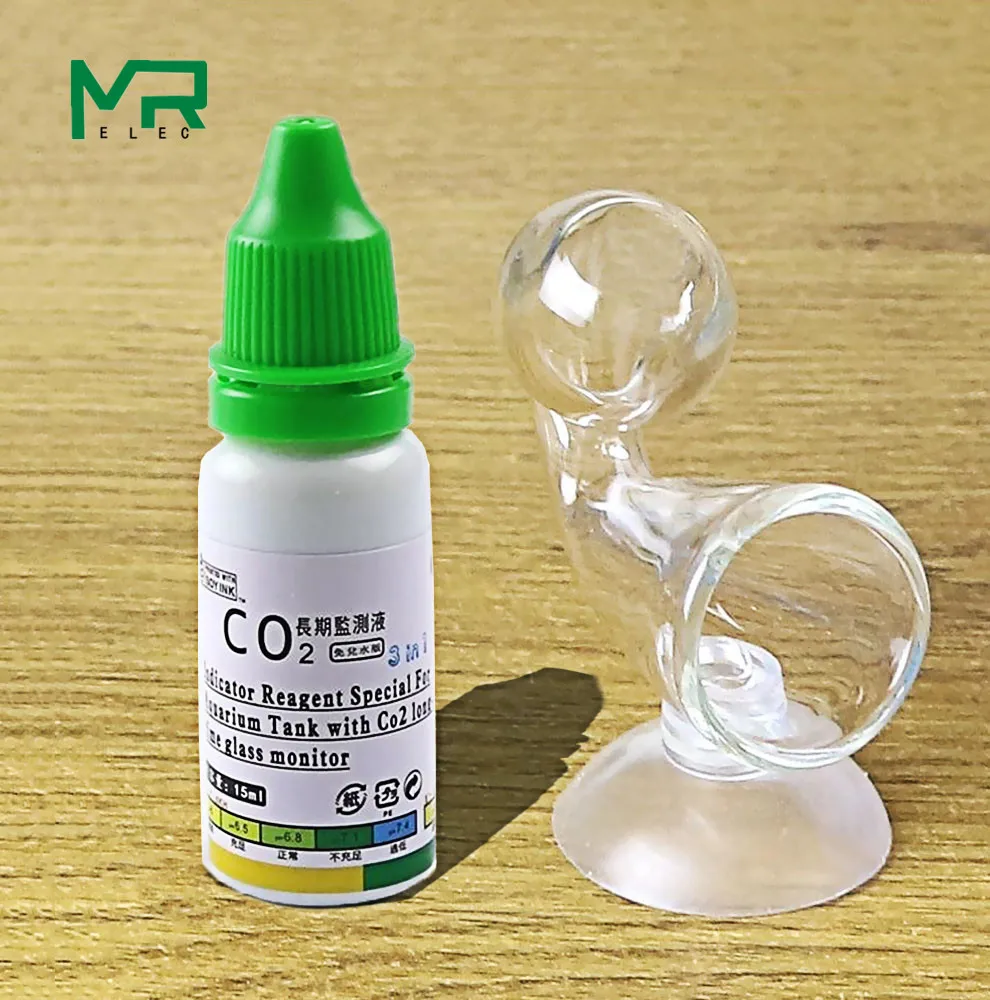 

50set wyin Aquarium CO2 Indicator Solution Fish Tank Liquid Test PH Long-term Monitor CO2 Bubble Counter For Plant ADA quality