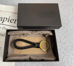102509 nova pele de carneiro chaveiro simples qualidade designer de luxo marca moda clássico versátil das mulheres dos homens conveniente chaveiro b4