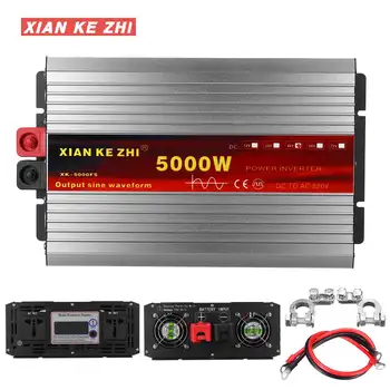 

Inverter 12V/48V/60/72V 220V 2600/5000W Voltage transformer Pure Sine Wave Power Inverter DC12V to AC 220V Converter+LED Display