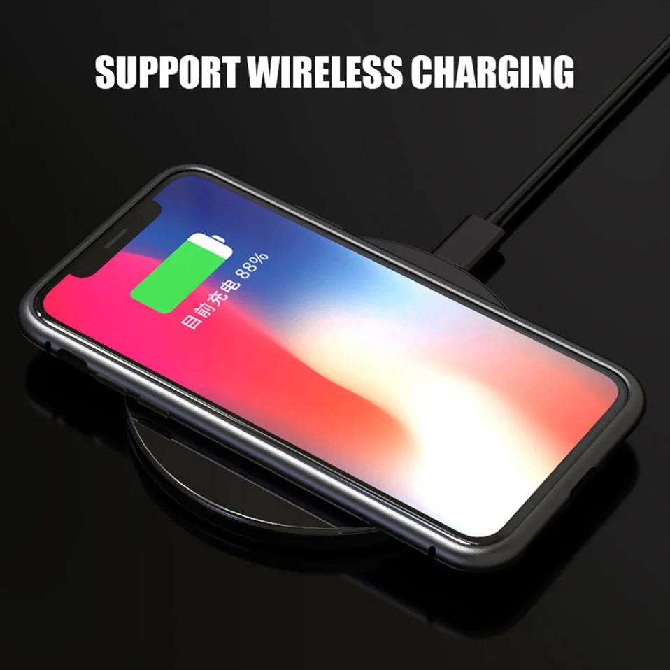 magnetic adsorption metal phone case for iphone 6 6S plus 7 8 plus x xs max xr(2)
