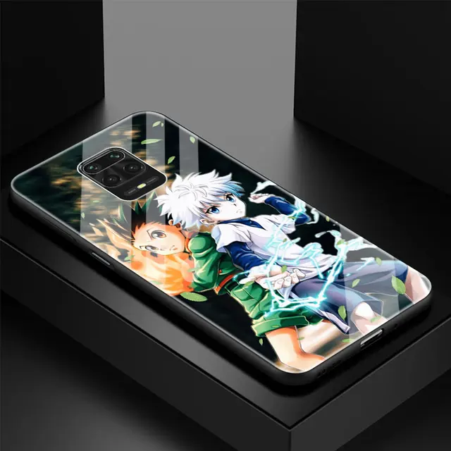 Tempered Glass Case Coque For Xiaomi Redmi Note 9S 9 8 Pro 8T 8A 7 9A 9C 9i Hunter X Hunter HXH Anime Luxury Shell Cover Fundas T08