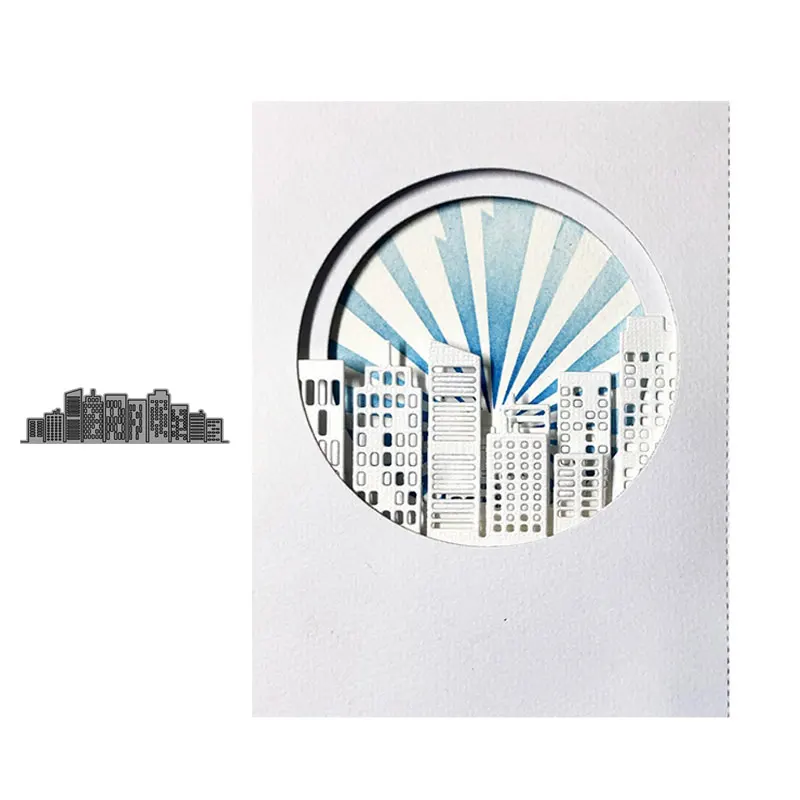 

Metal Cutting Dies Architecture Scrapbooking High-rise Building Die Cut Card Make Stencil Craft Background Decoration New Dies