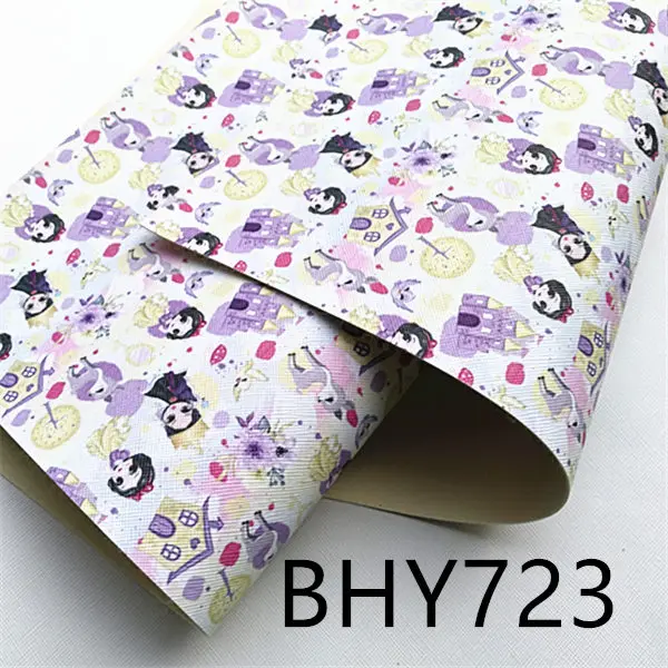 A4 20*33 см 10 листов принтом «princess», искусственная кожа винил BHY723 - Цвет: BHY723
